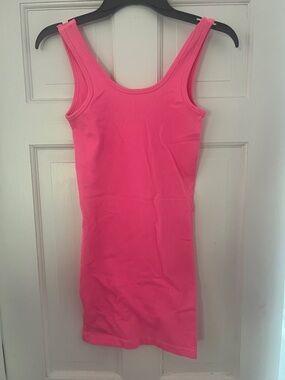 Forever 21 Neon Pink Ribbed Tank Top
